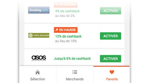 Mes marchands favoris